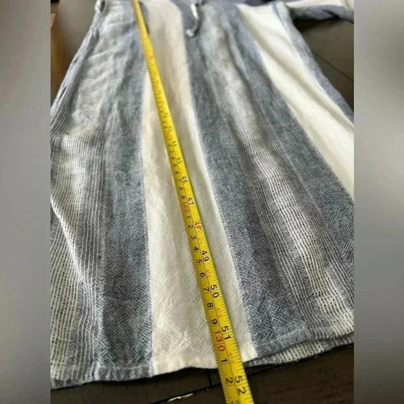 Cloth & Stone women’s sleeveless striped Linen Blend Cropped Jumpsuit Size S - Picture 10 of 16
